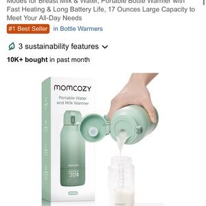 Momcozy Portable Water and Milk Warmer - Green